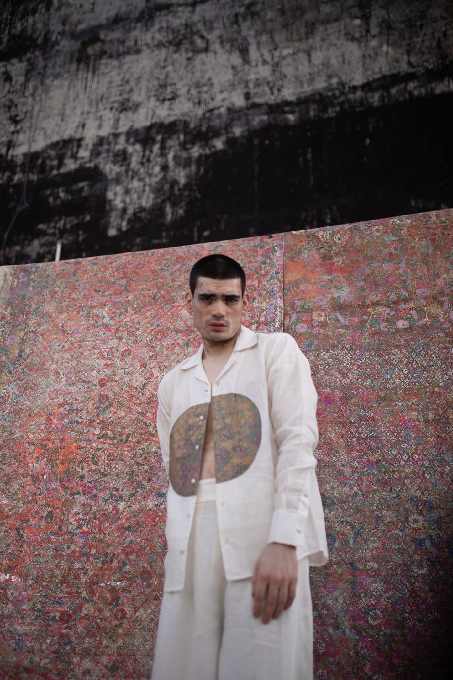Over the Moon shirt - Ivory