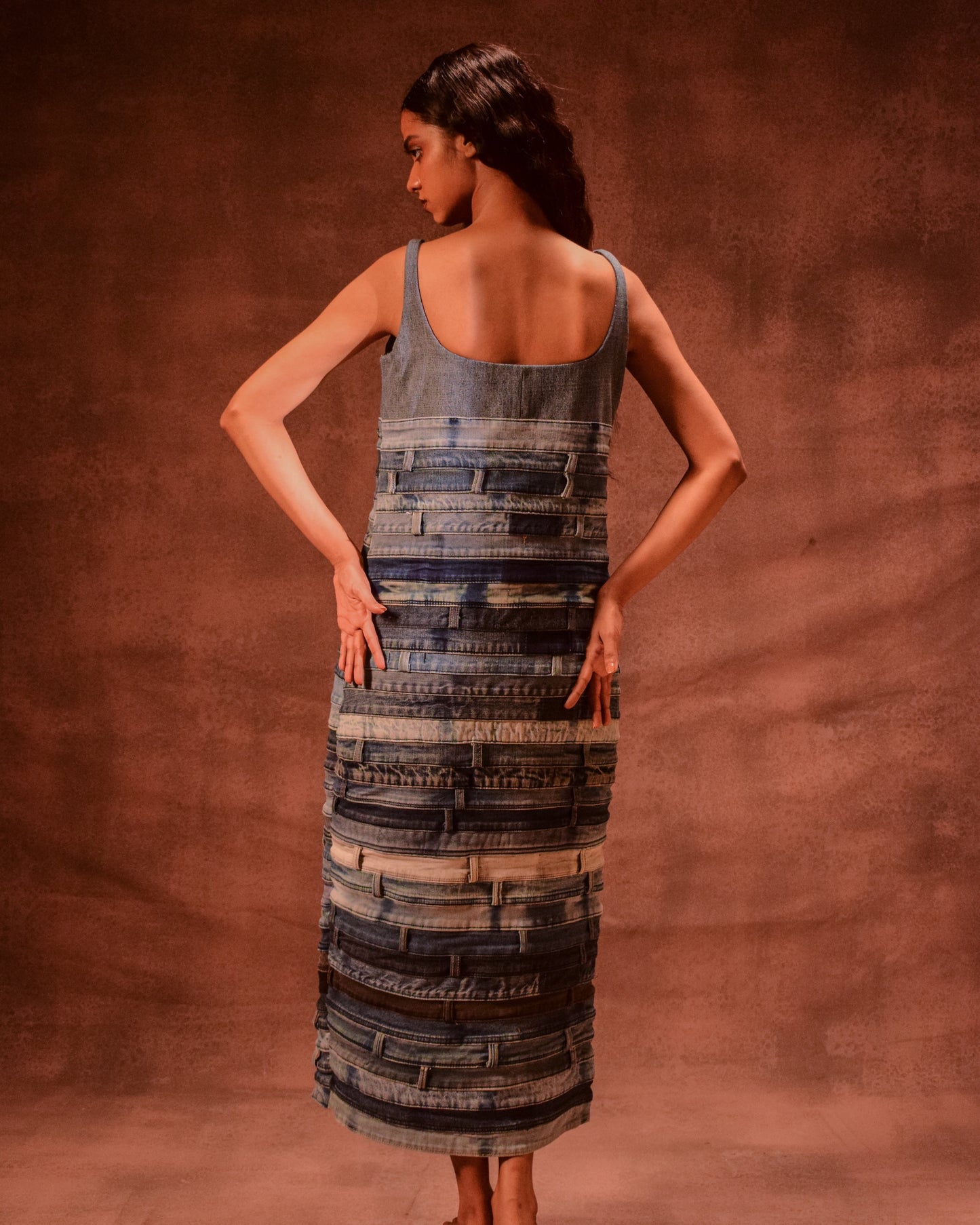 Belted Artisanal Dress