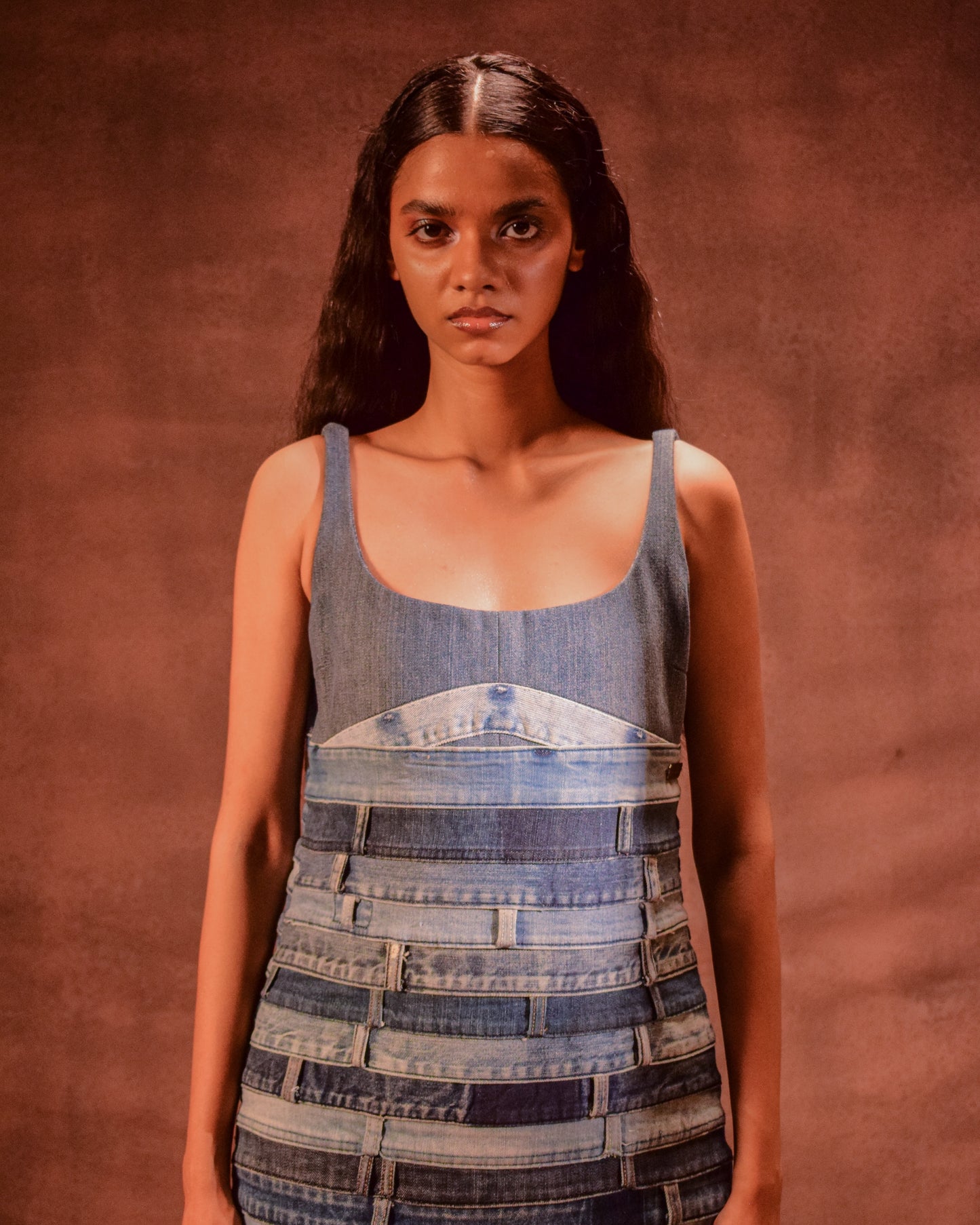 Belted Artisanal Dress