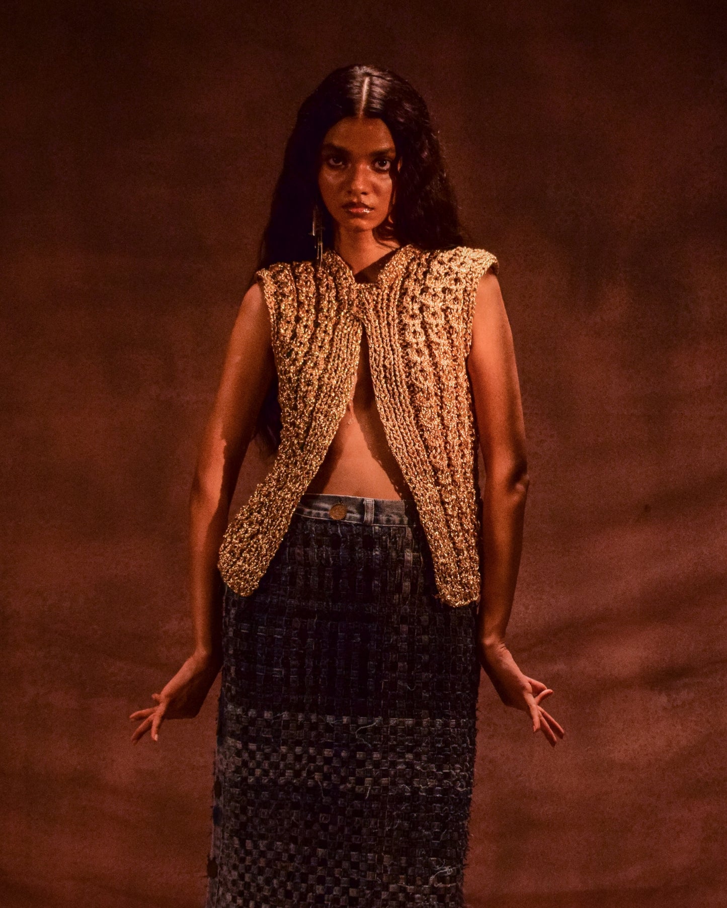 Selvedge Fringe Skirt