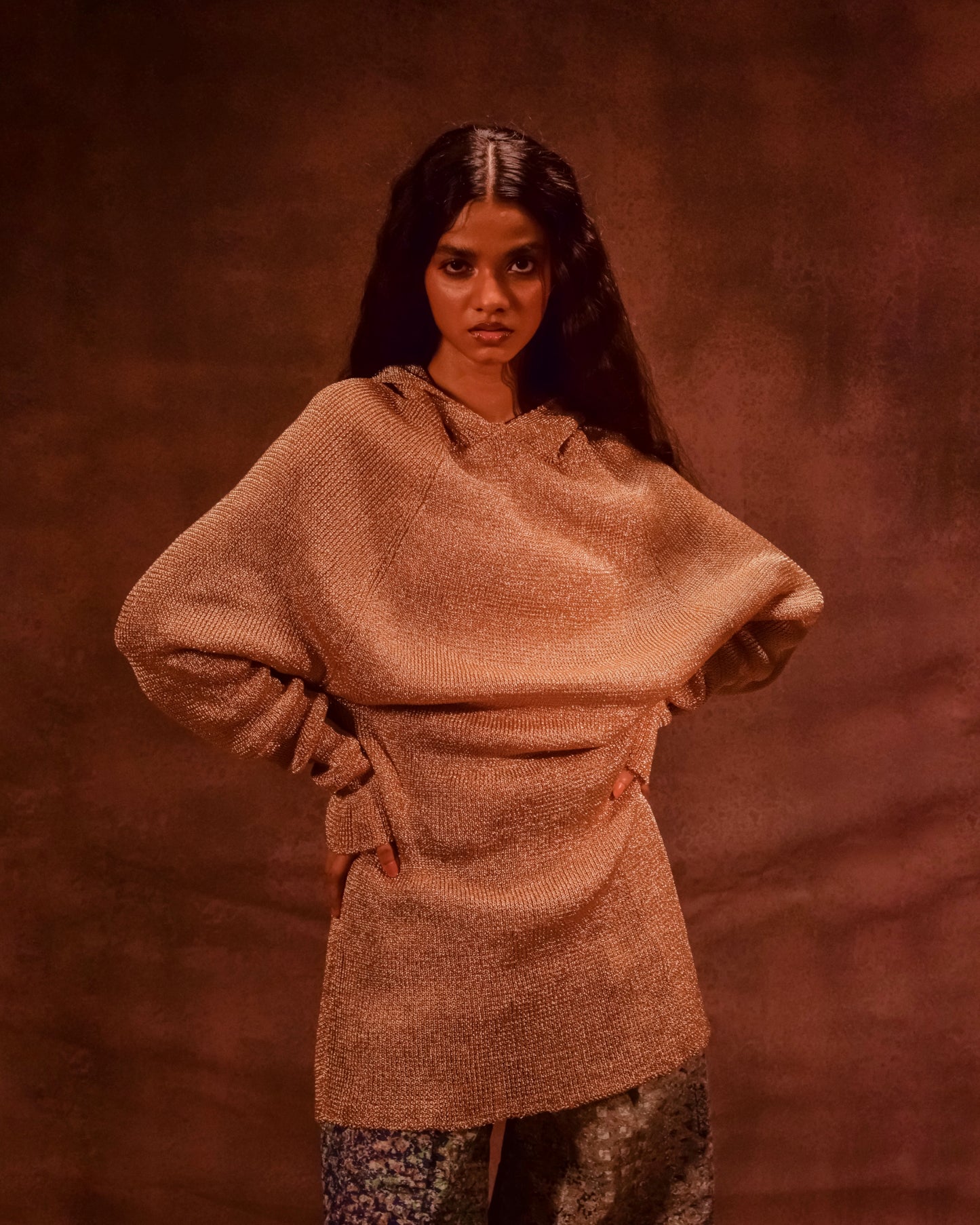 Metal Hooded Jumper