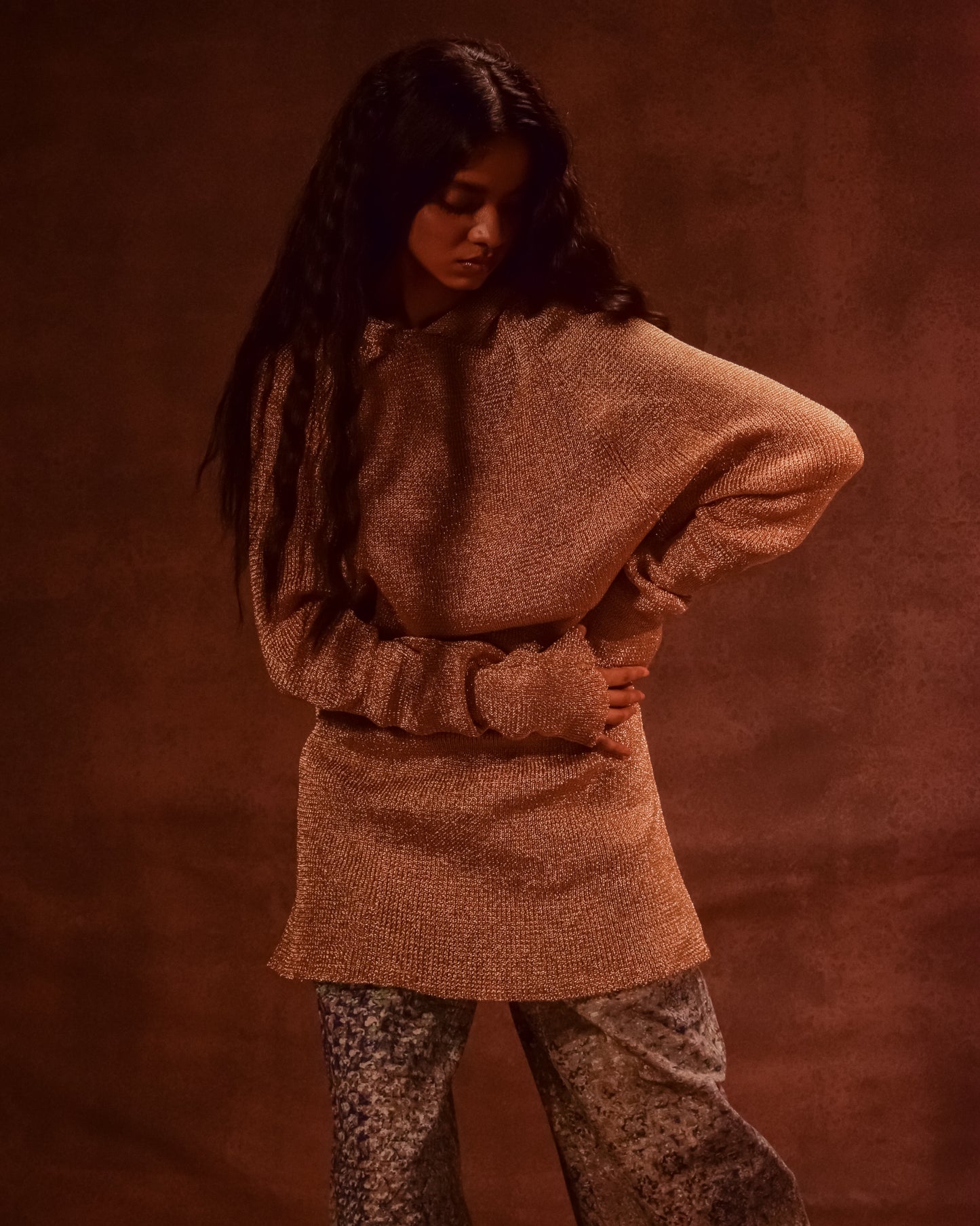 Metal Hooded Jumper