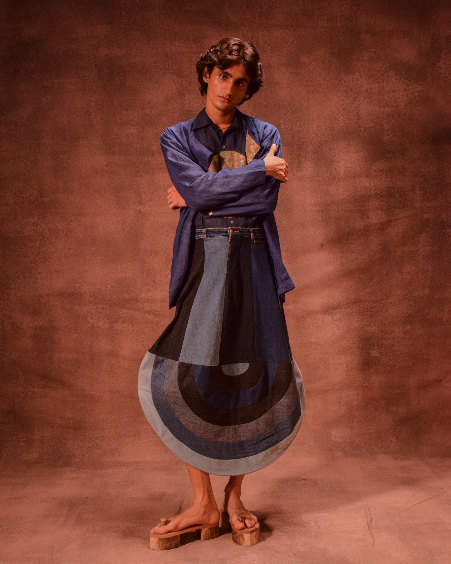 Patina Linen shirt in Denim Blue