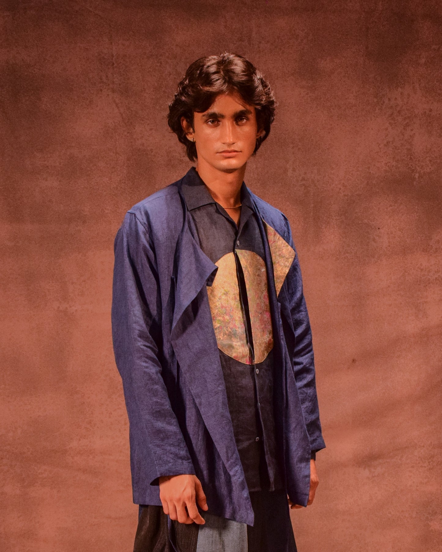 Patina Linen shirt in Denim Blue