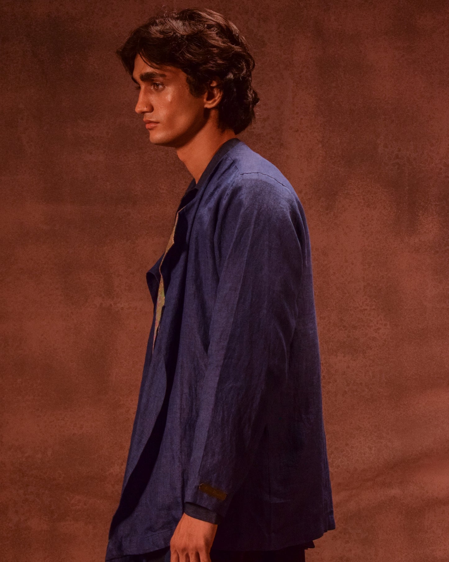 Patina Linen shirt in Denim Blue