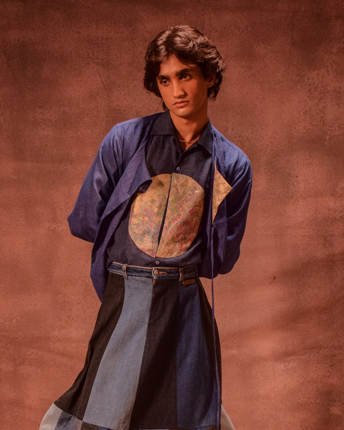 Patina Linen shirt in Denim Blue