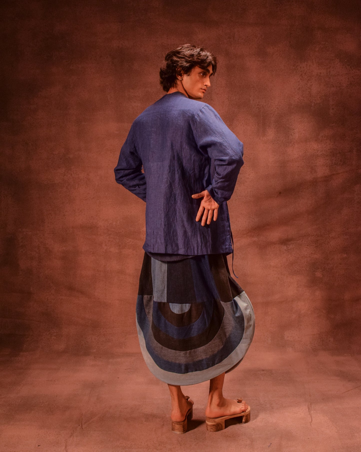 Patina Linen shirt in Denim Blue