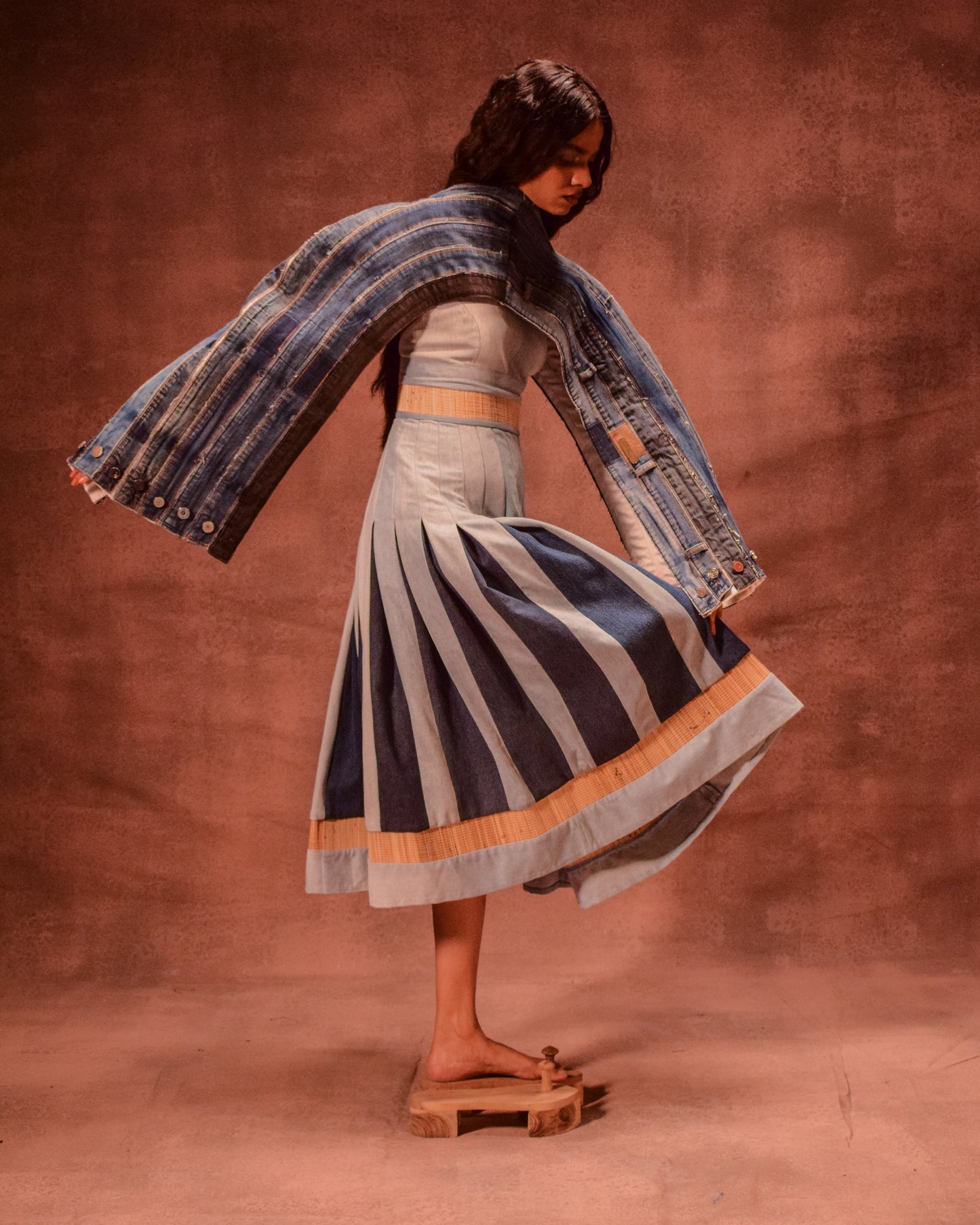 Chatai Godet Dress