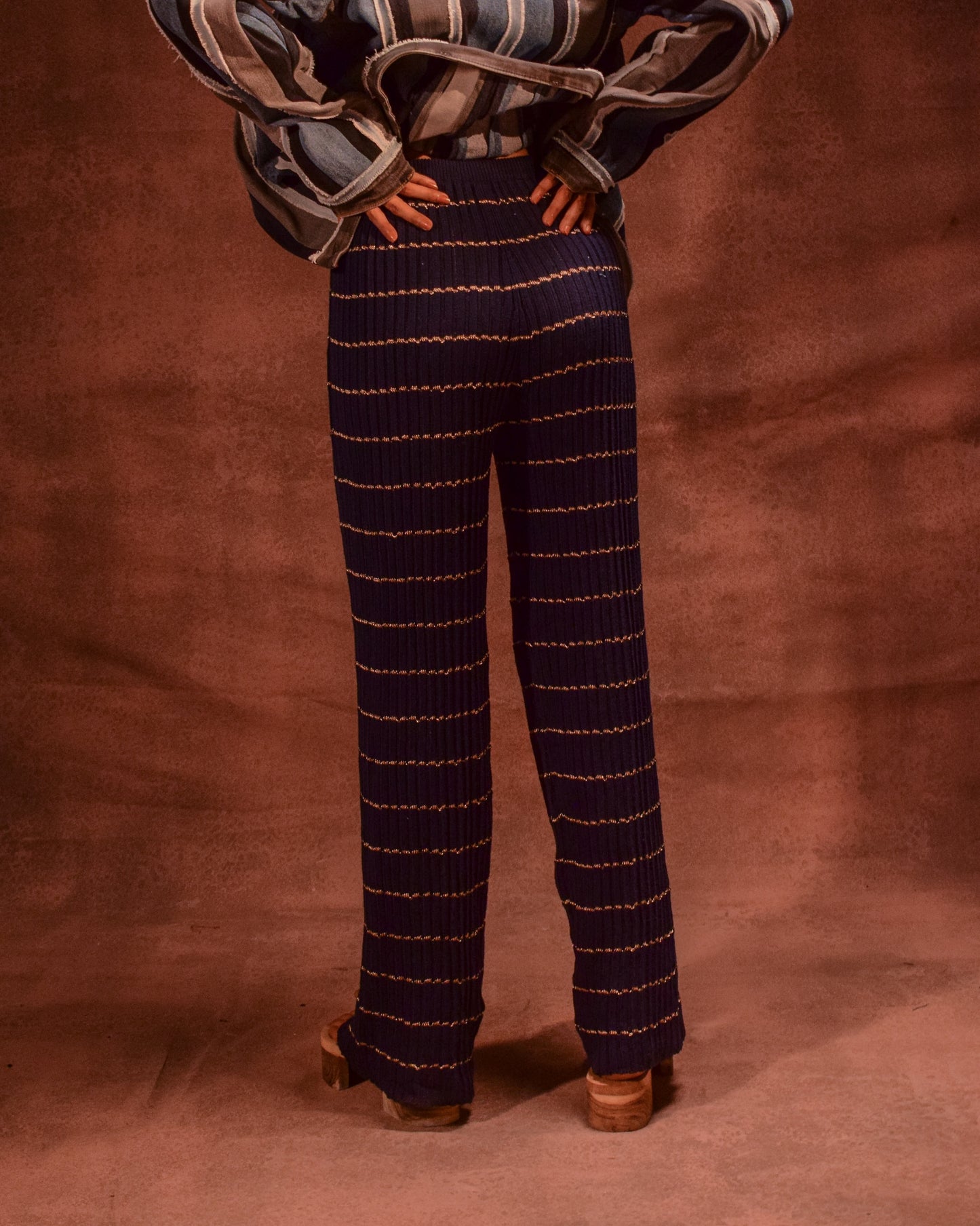 Zari Knit Flared Pants