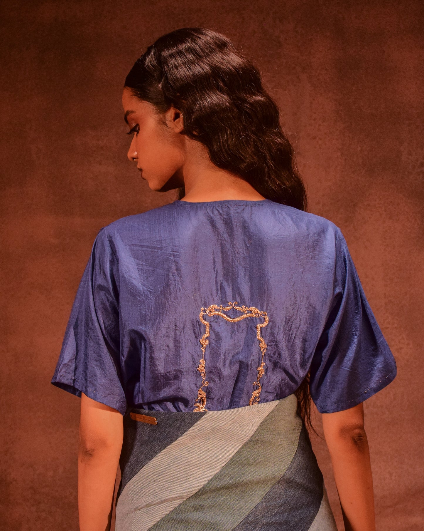 Mirror Zardozi Silk Kurta Shirt