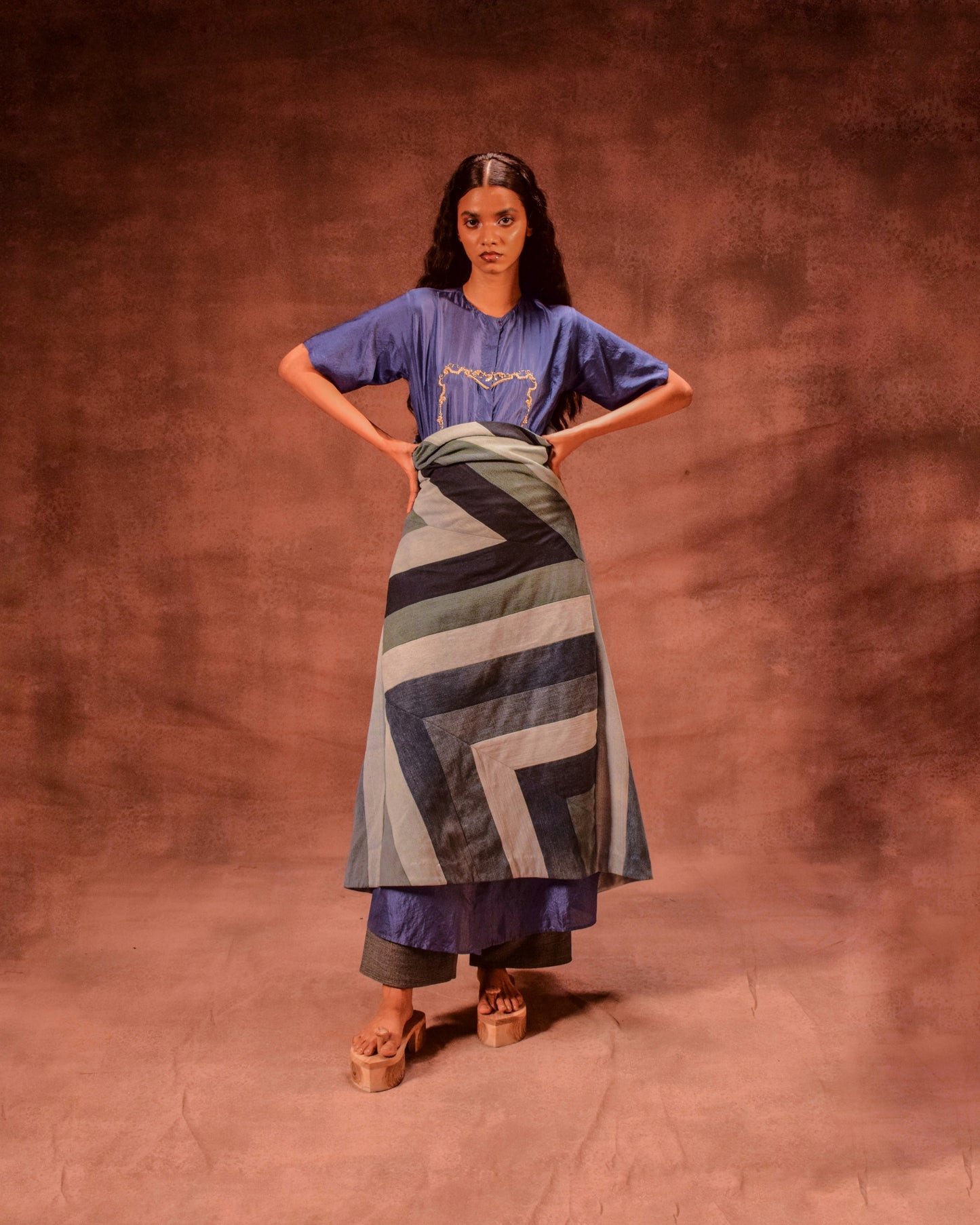Mirror Zardozi Silk Kurta Shirt