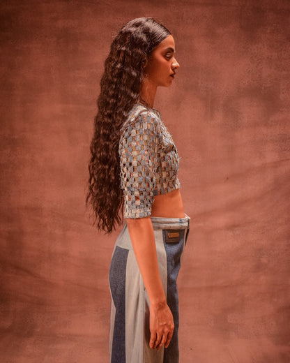 Patina X Denim Blouse
