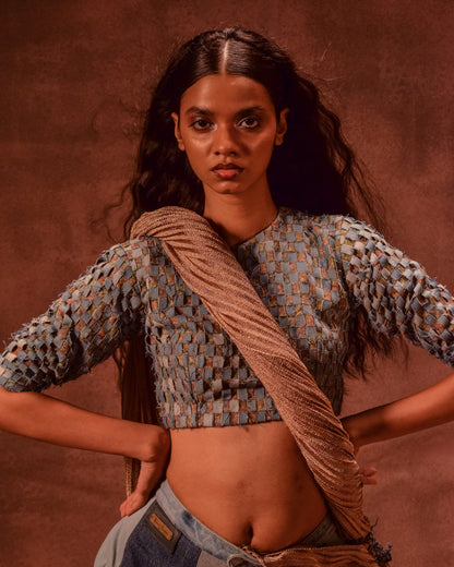 Patina X Denim Blouse