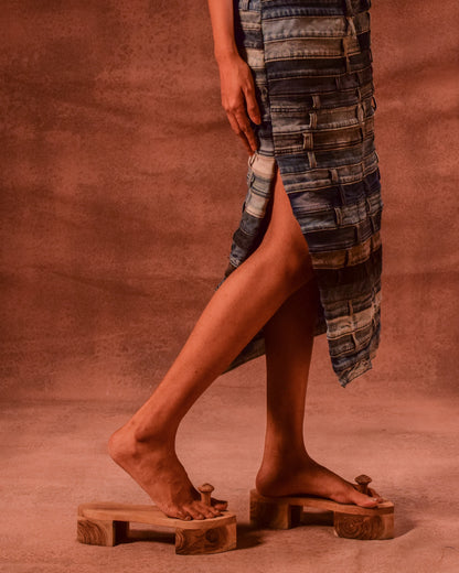 Belted Artisanal Dress