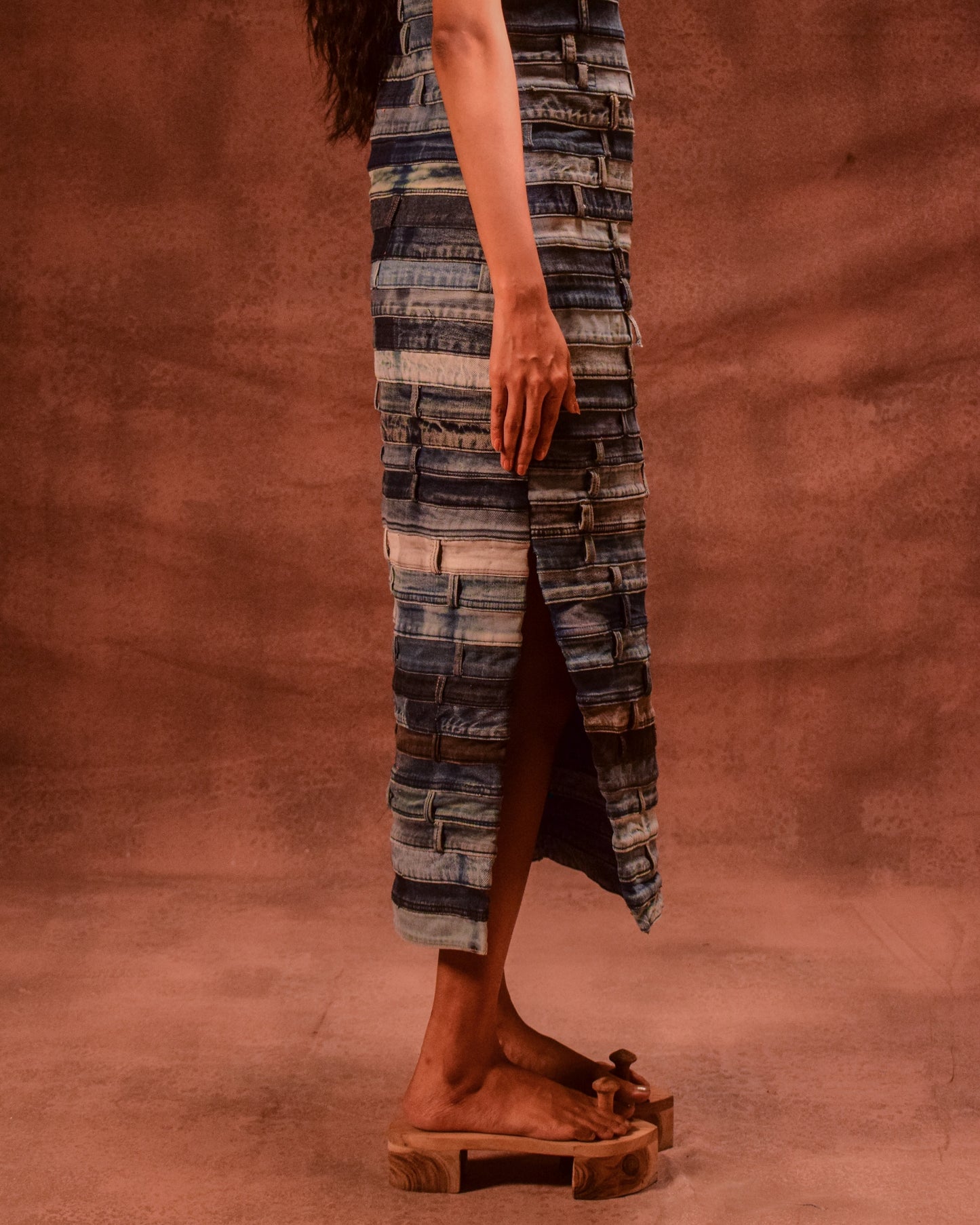 Belted Artisanal Dress