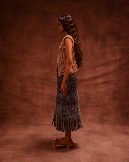 Selvedge Fringe Skirt
