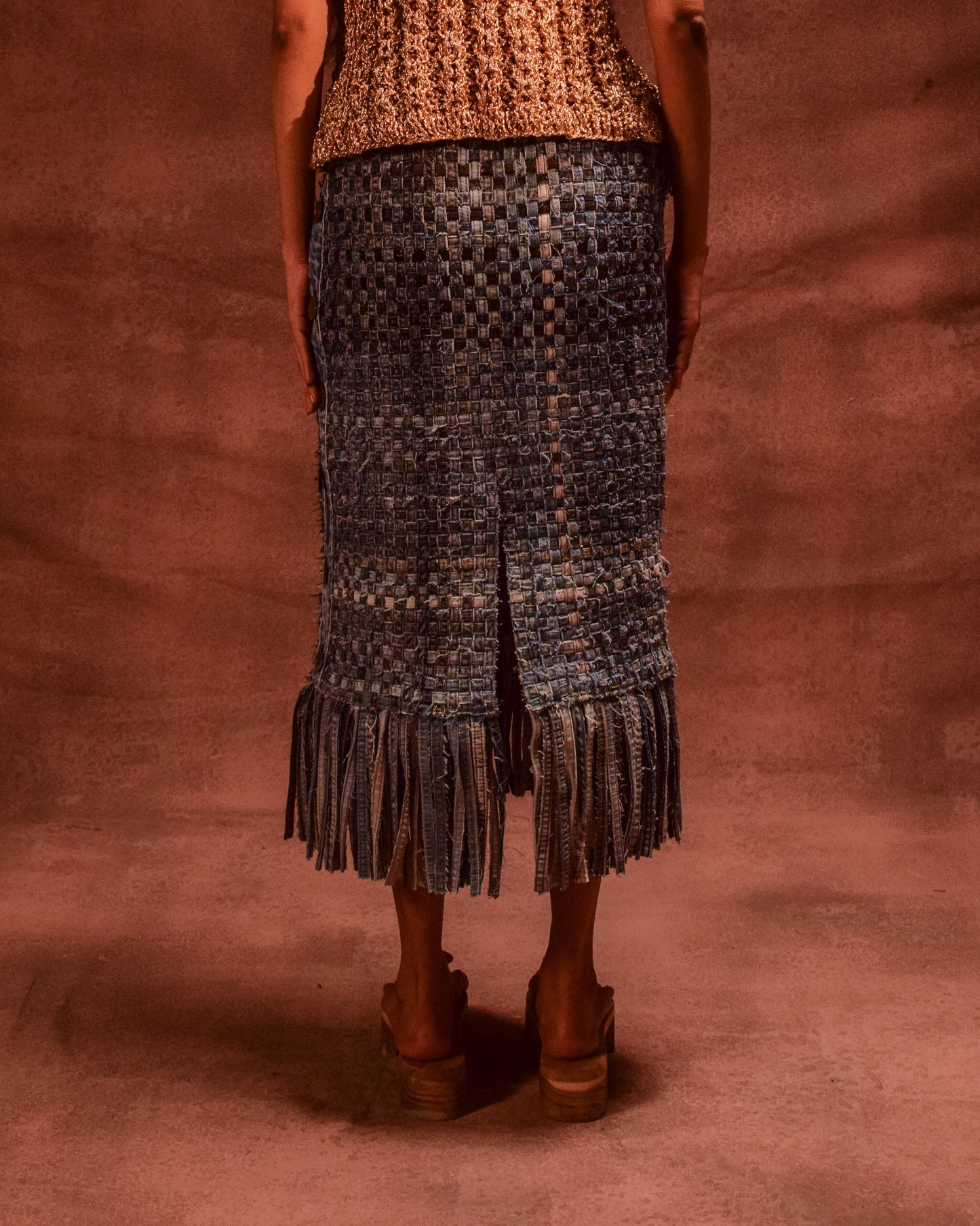 Selvedge Fringe Skirt