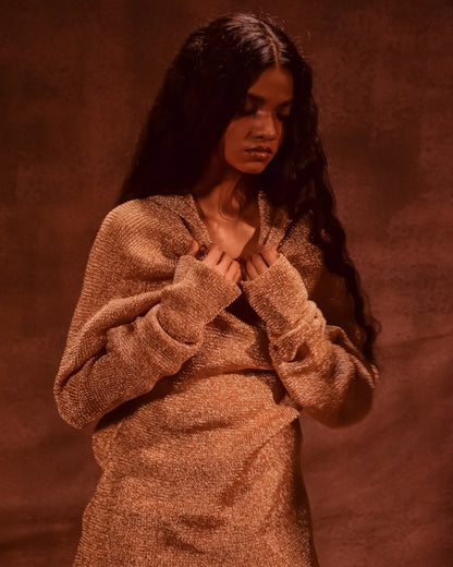 Metal Hooded Jumper