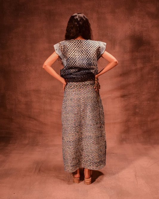 Denim Weave Square Skirt