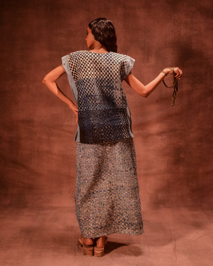 Denim Weave Square Skirt