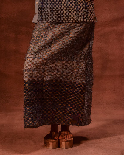 Denim Weave Square Skirt