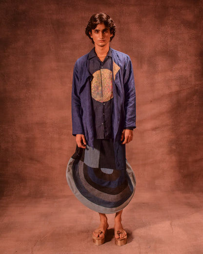 Patina Linen shirt in Denim Blue