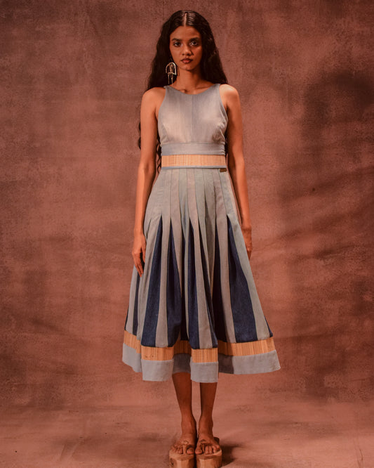 Chatai Godet Dress