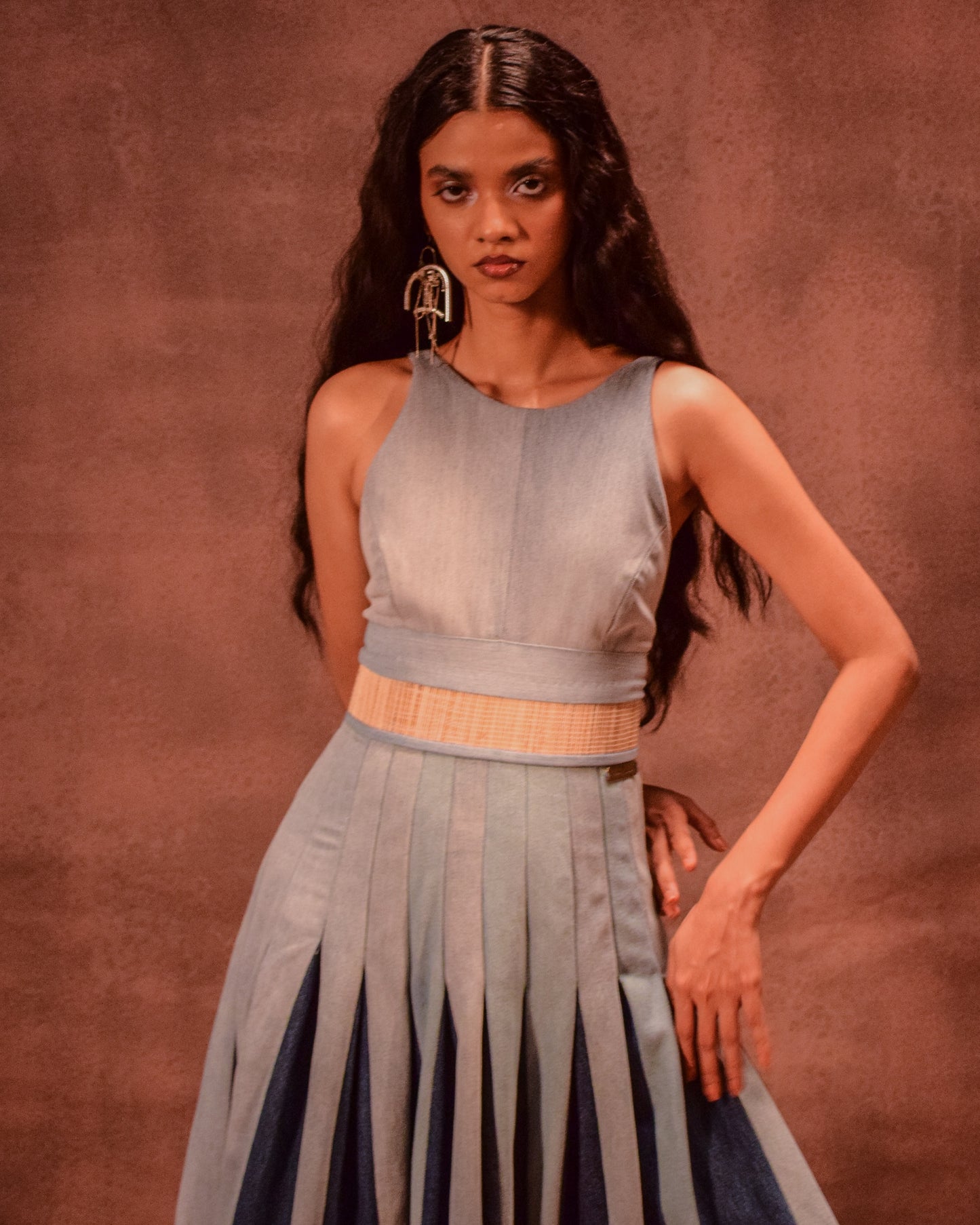 Chatai Godet Dress
