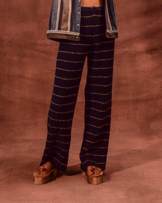 Zari Knit Flared Pants