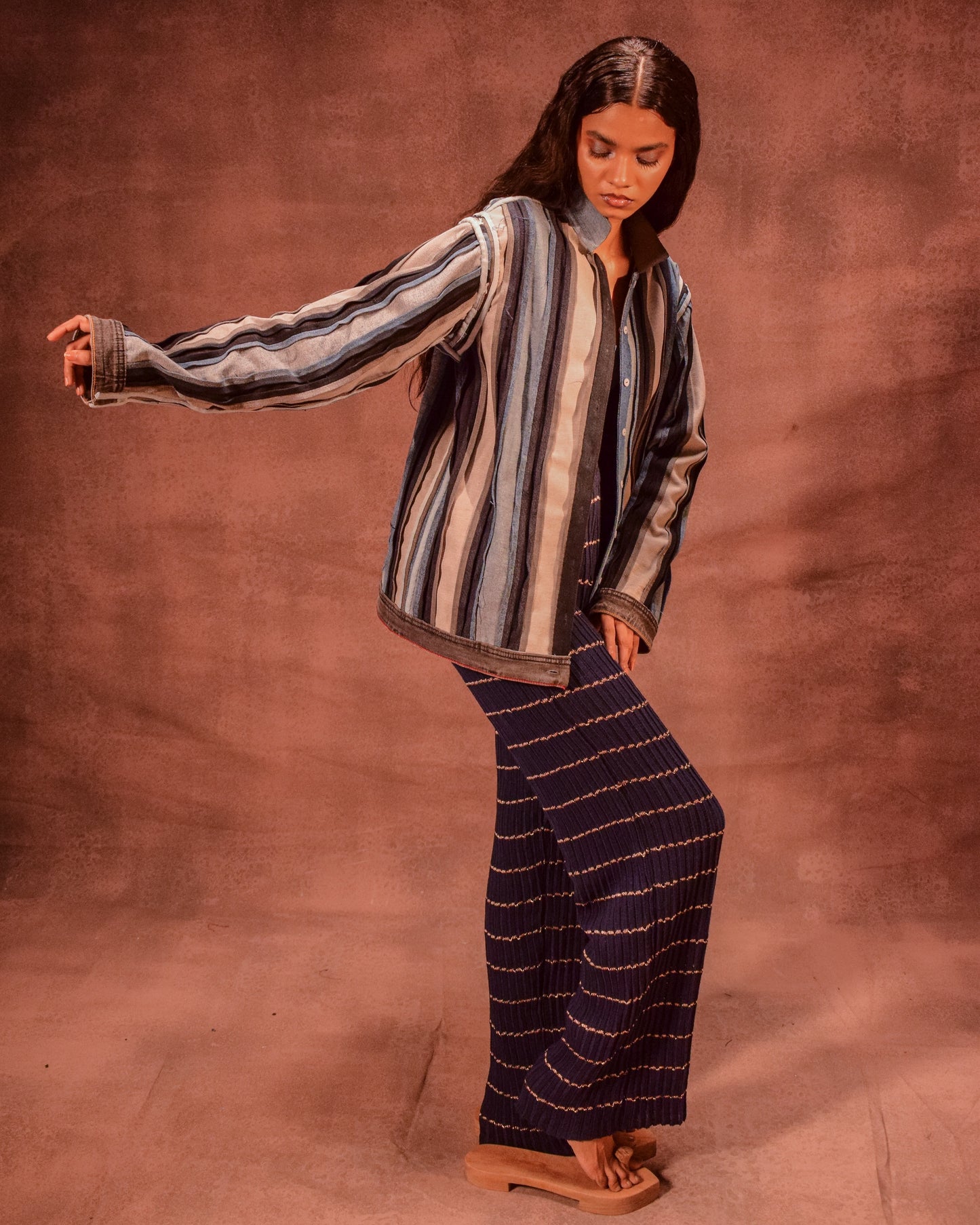 Reversible Panelled Shacket