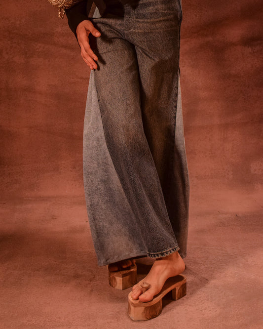 Color Block Godet Pants